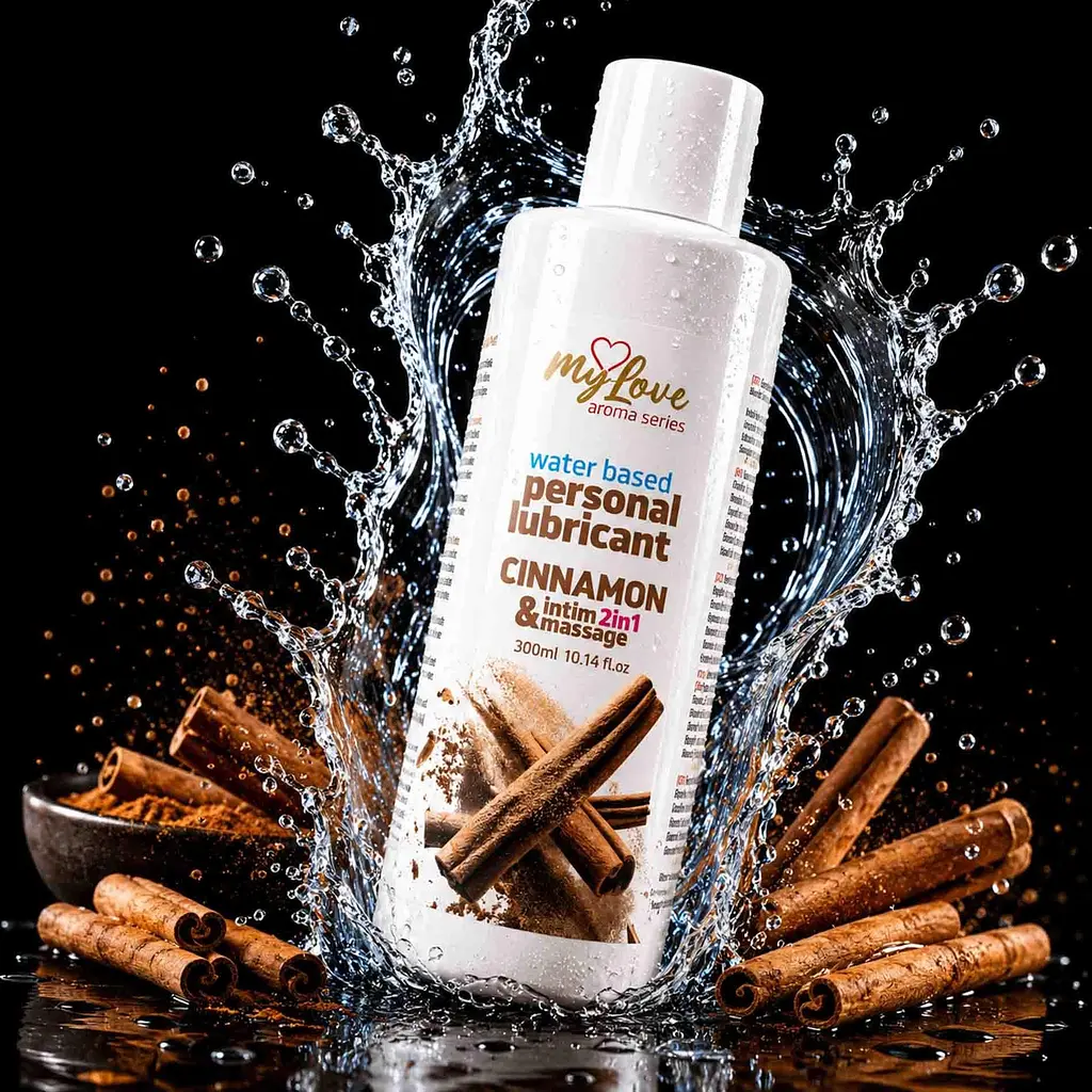 Лубрикант MyLove Aroma Series IntimMassage 2in1 Cinnamon, 300 мл - фото 2