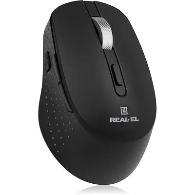 Комп'ютерна мишка Real-El RM-380W Wireless Black (EL123200057) - фото 7