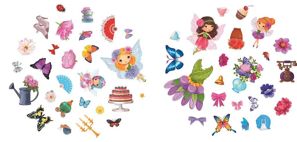 Розмальовка Кристал Бук Квіткові феї Жоржина, 49 наліпок, 8 сторінок (F00026982) - фото 4