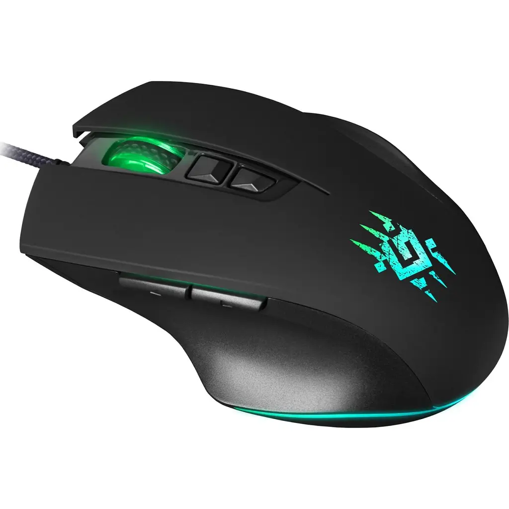 Компьютерная мышка Defender Wolverine GM-700L игровая RGB 7 кн. 12800 dpi черная (52700) - фото 7
