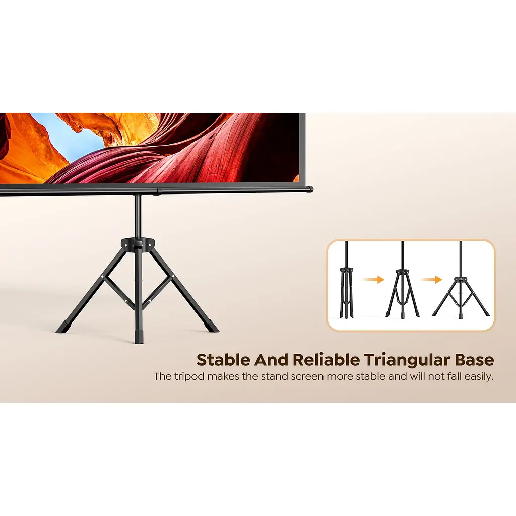 Экран для проектора на подставке Yaber 84" 16:9 (Yaber-84Inch-StandScreen) - фото 7