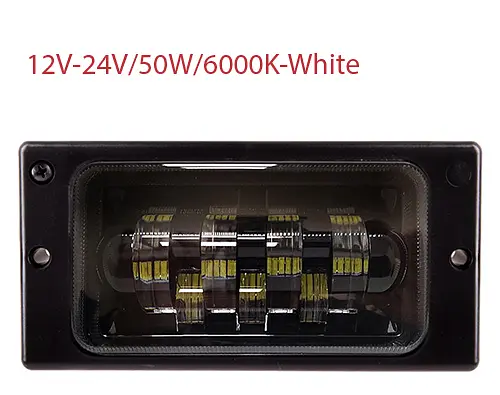 LED Протитуманні фари для Ваз 2110-14 12-24V 50W 7LED-6000K Біле Світло 2 шт. (LD-519 L3-W-LED) - фото 4