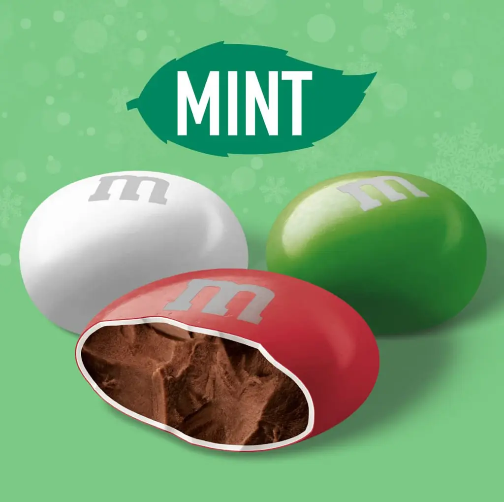 Драже M&M's Holiday Mint Chocolate Christmas Candy 260.8г - фото 3