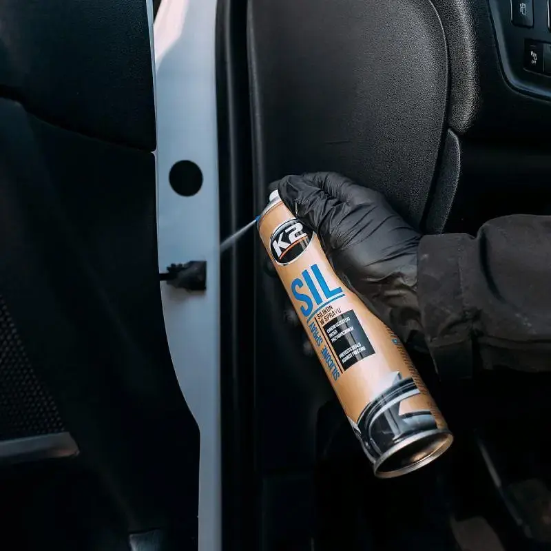 Мастило для гуми та пластику K2 Sil Aero рідке силіконове прозоре аерозоль 300 мл - фото 7