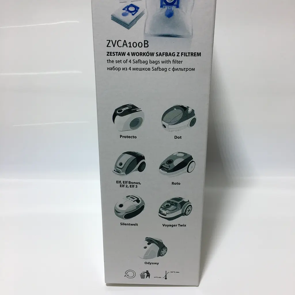 Набор мешков ZVCA100B (49.4000) для пылесоса Zelmer Aquawelt, Aquario,Aquos, Clarris, Voyager Twix, Flooris, - фото 8