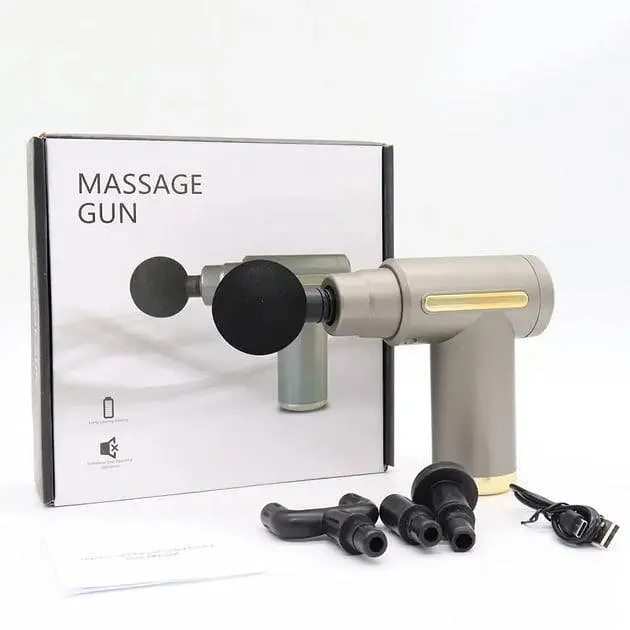 Перкусійний масажер для шиї голови та ніг Massage Gun XL-1011 • Електричний масажний пістолет - фото 5