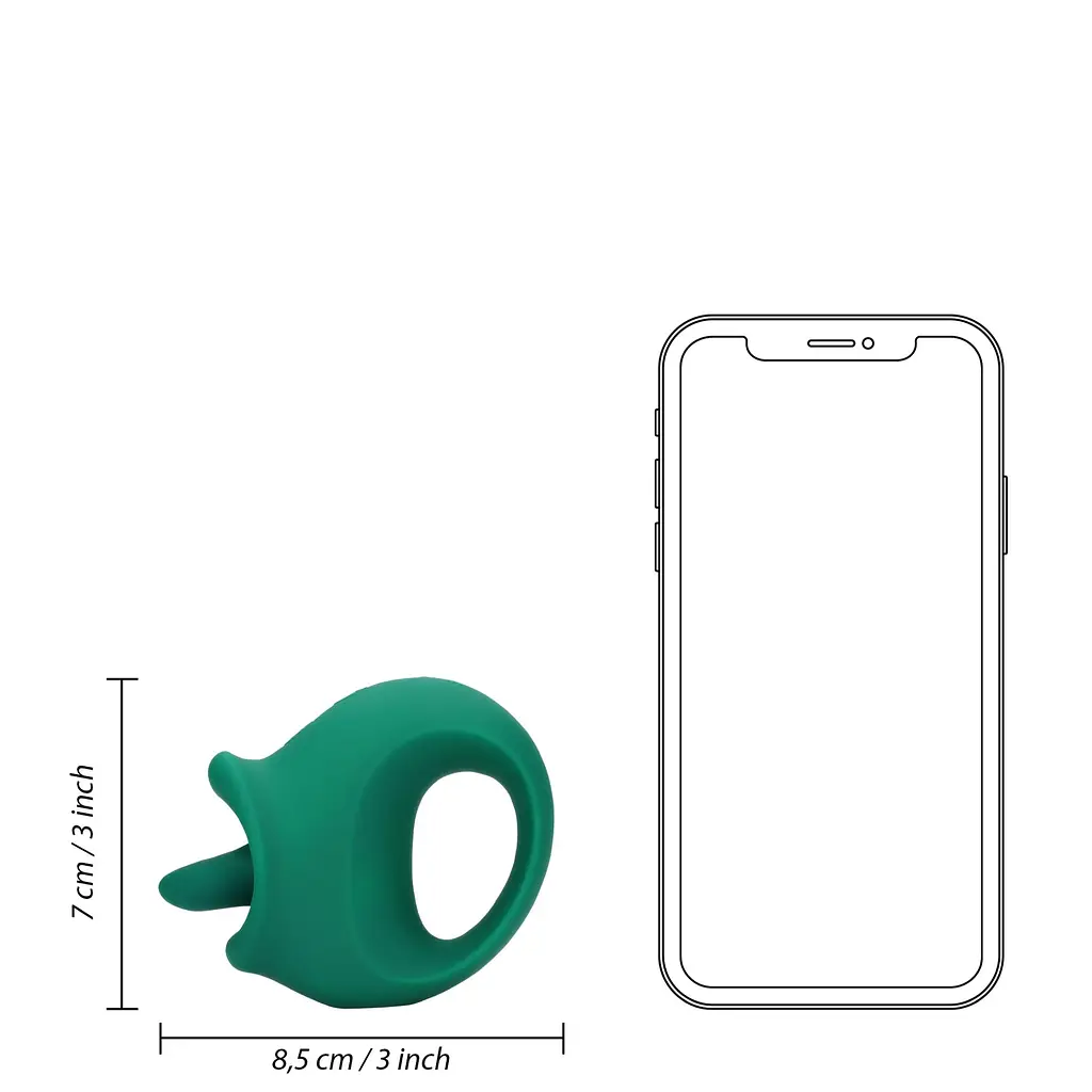 Вибратор для клитора Loveline Licking and Vibrating Clitoral Stimulator зеленый - фото 7