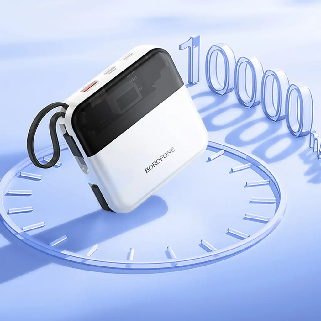 Внешний аккумулятор Borofone BJ64 Distinct 10000mAh 22.5W White [123616] - фото 4