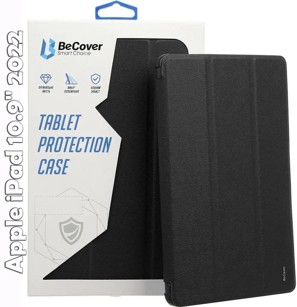 Чохол до планшета BeCover Soft Edge BeCover Apple iPad 10.9" 2022/24/11" 2025 Black (709184)