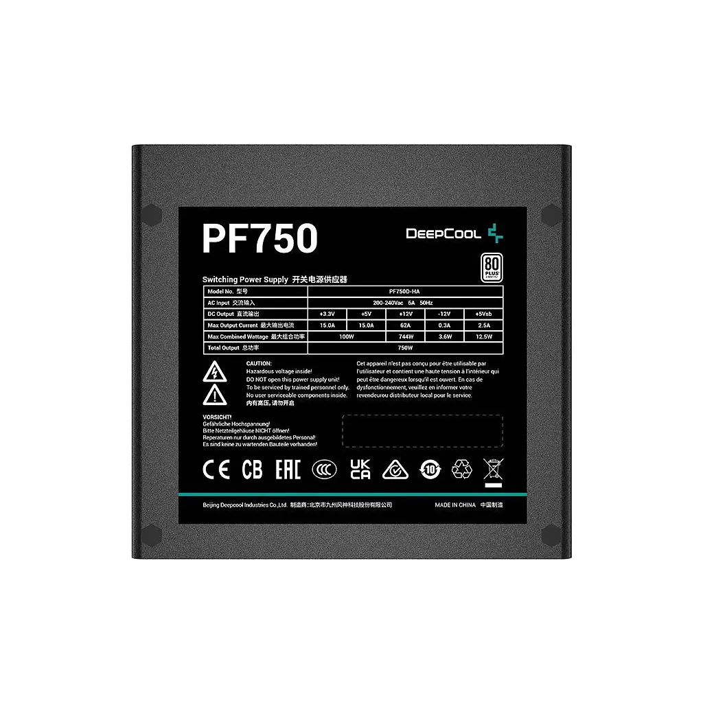 Блок живлення Deepcool 750W (R-PF750D-HA0B-EU) - фото 3