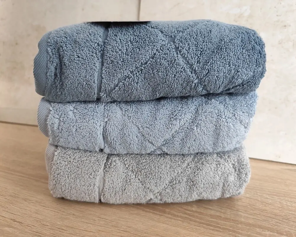 Набір турецьких махрових рушників Cestepe MicroCotton Premium 3 штуки 50x90 Eva 1 щільність 600 г/м2 - фото 3
