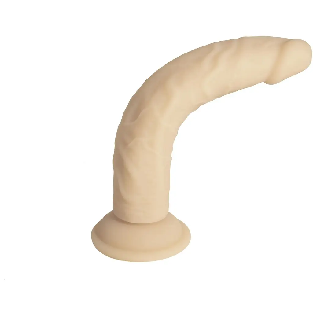 Фалоімітатор Addiction Naked - 9 silicone Dual Density Bendable Dildo Vanilla - фото 2