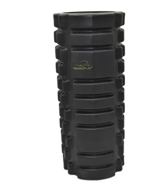 Массажный ролик (роллер) PowerPlay 4025 Massage Roller Черно-зеленый (33x15 см) (PP_4025_Black_Green) - фото 3
