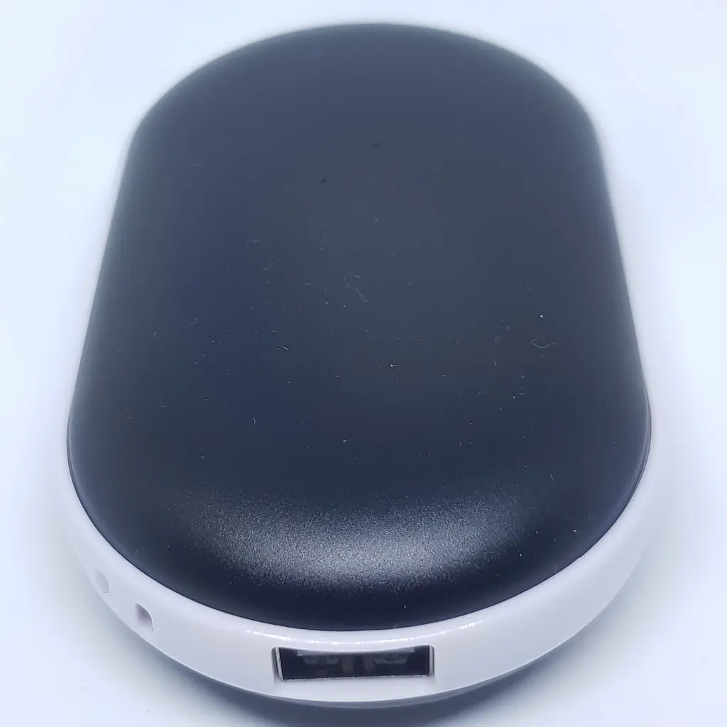 Кишенькова USB грілка обігрівач для рук Power Bank 5000 мАч чорна - фото 3