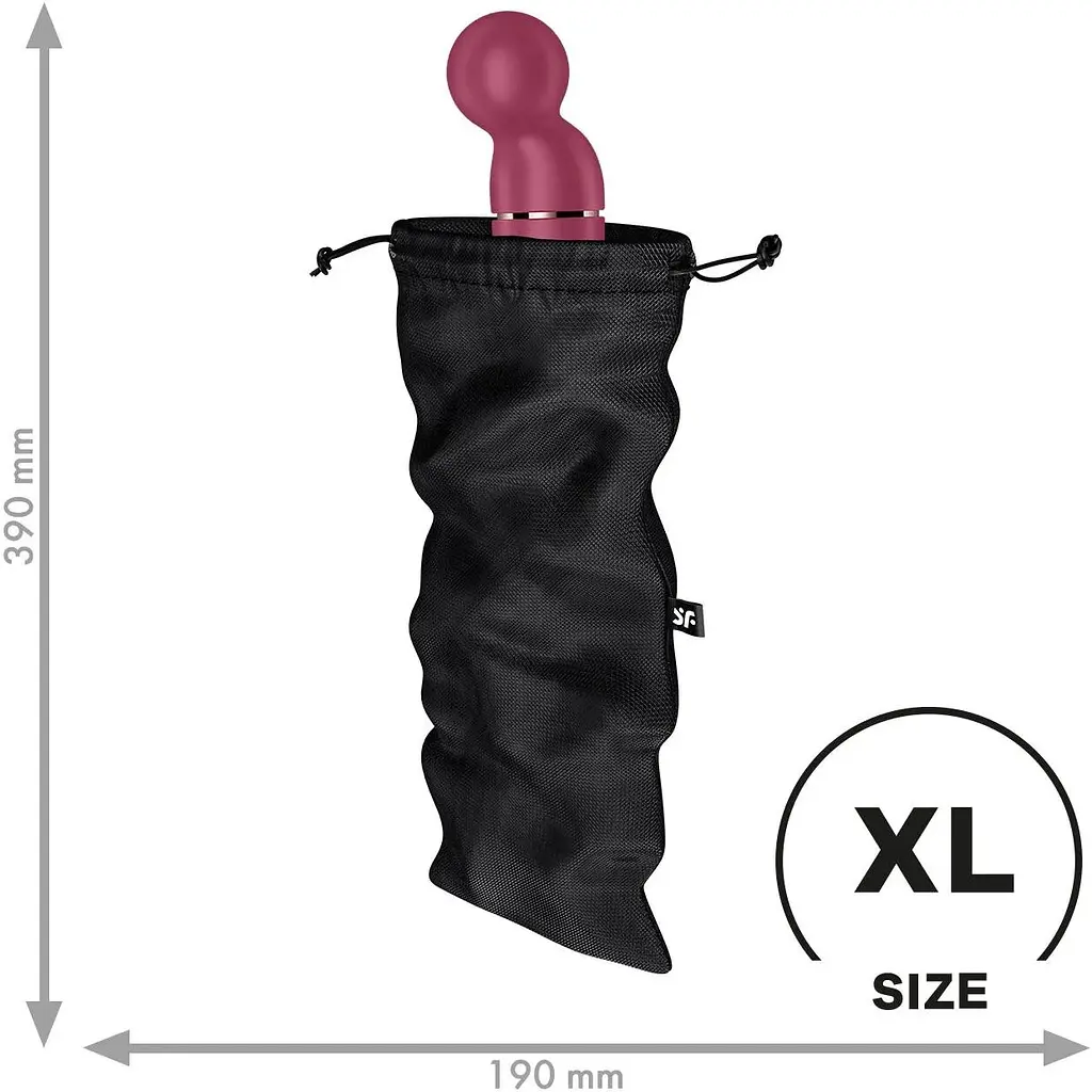 Мішечок для зберігання іграшок Satisfyer Treasure Bag XL Black - фото 2