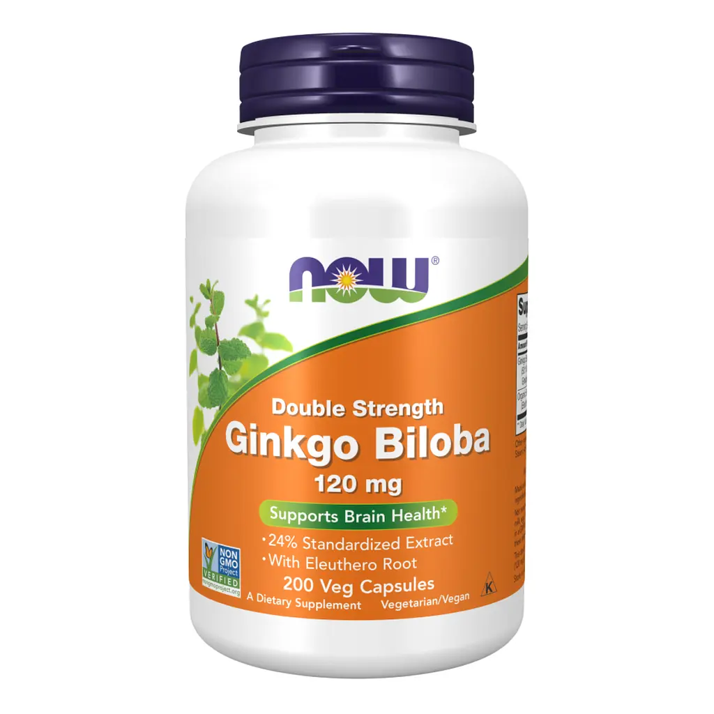 Натуральні добавки Ginkgo Biloba 120mg - 200 vcaps