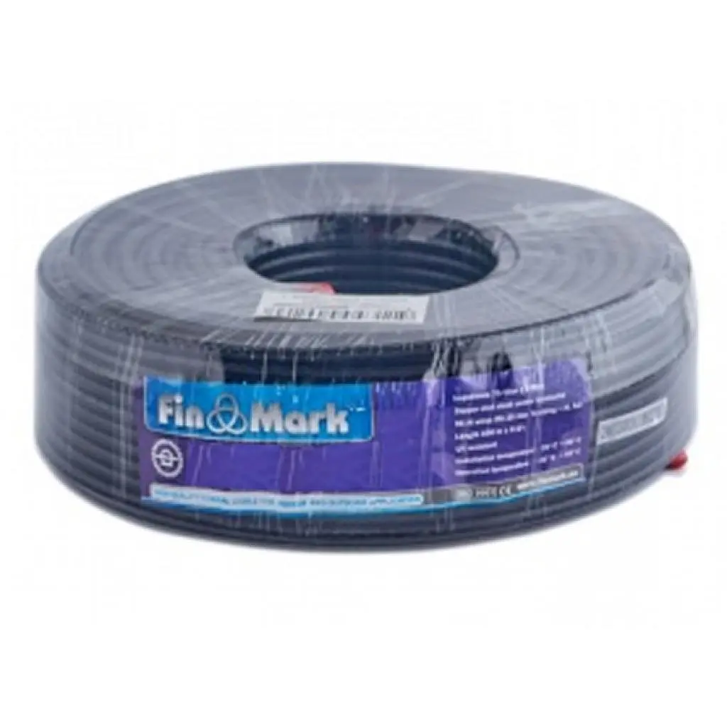 Кабель телевізійний FinMark RG-660, CCS, 100м, black (F660BV_100_black) - фото 2