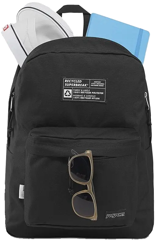 Рюкзак міський 26L Jansport Superbreak Чорний - фото 5