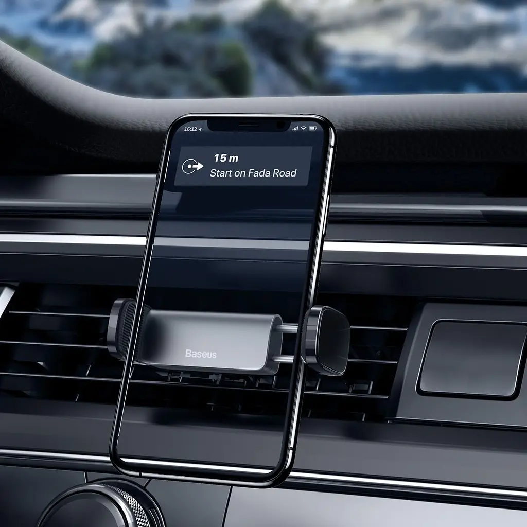Автотримач Baseus Steel Cannon Air Outlet Car Mount Black [SUGP-01] [64544] - фото 9