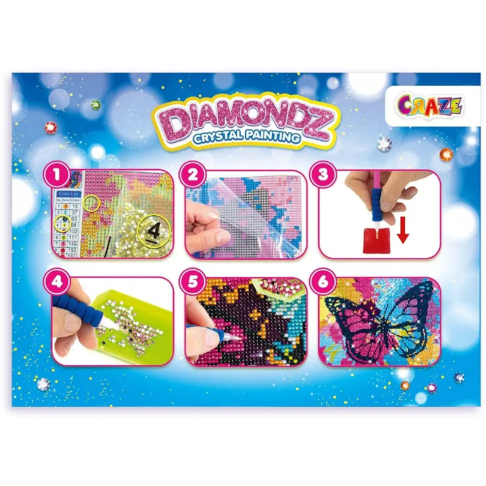 Набор для создания картины Craze Diamondz Бабочка со стразами (47798) - фото 5