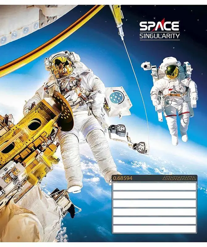 Зошит загальний Школярик Star Space singularity у клітинку 24 аркушів 25 шт. (024-3384K) - фото 4