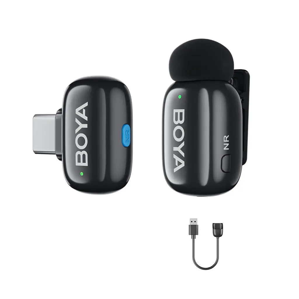 Бездротовий мікрофон BOYA Mini-17 USB-C для Android та ноутбуків, AI голос, шумозаглушення
