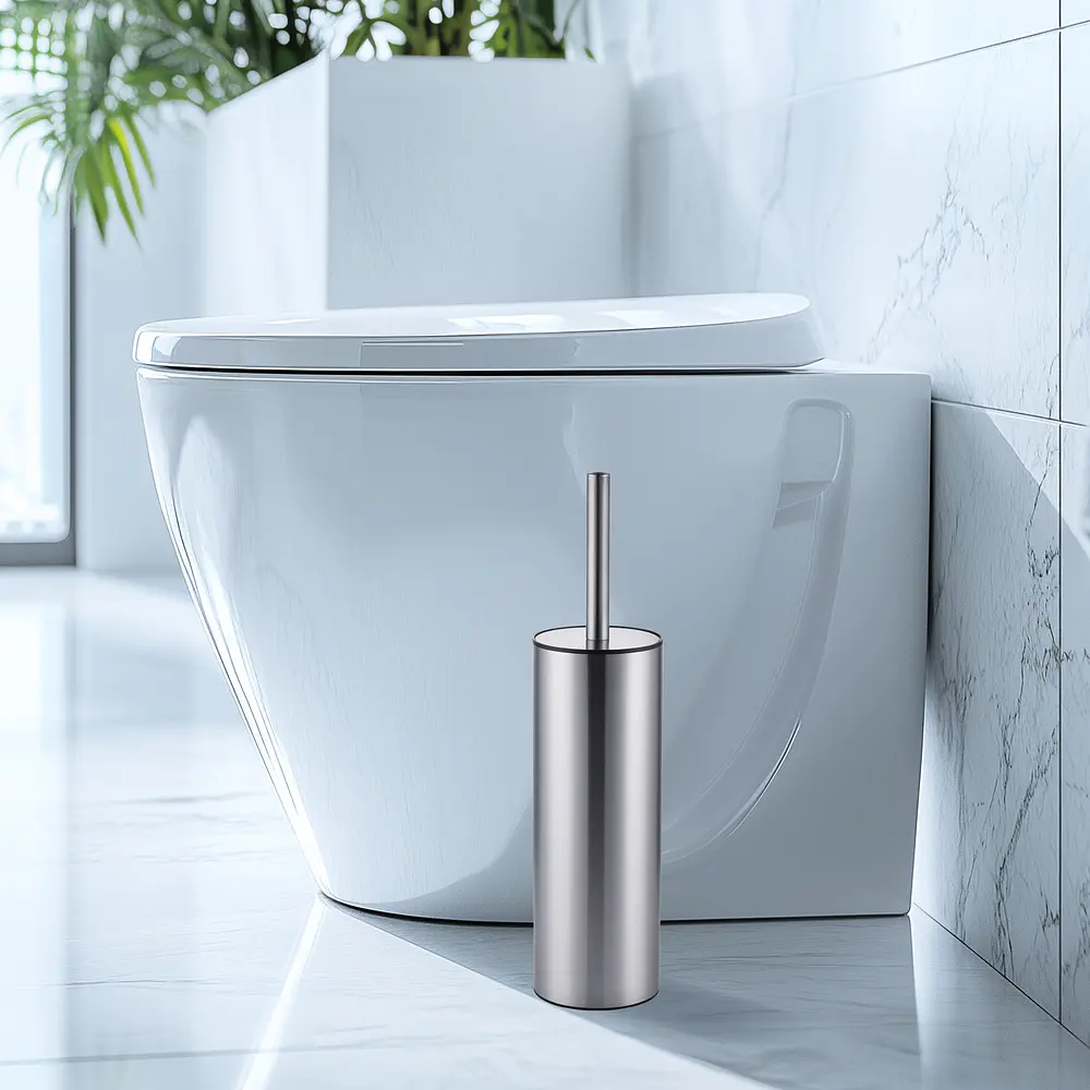 Йоржик для унітазу підлоговий Mixxus Premium Ellipse-TB0201 SS Color MI7067, Нержавіюча сталь - фото 3