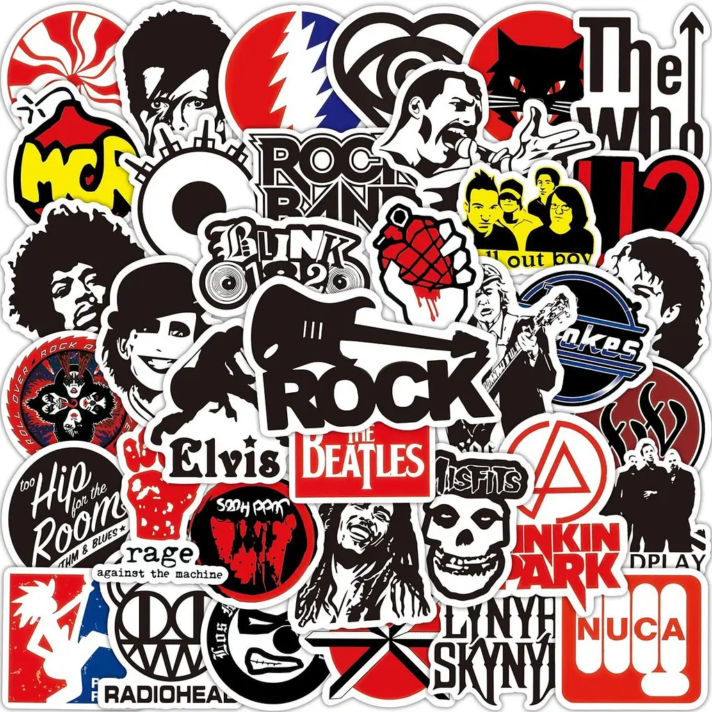 Стикерпак GeekLand Rock 100 штук - фото 2