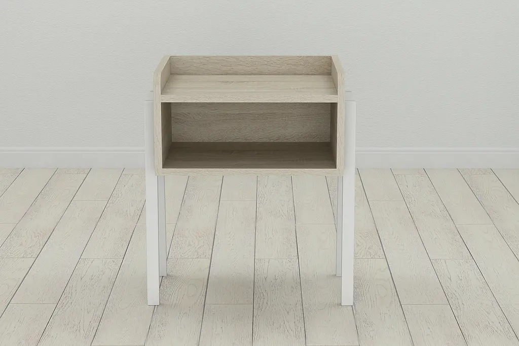 Тумба модульна Ferrum-decor Джузі 540x450x320 метал Білий ДСП Сонома 16 мм (FRD-102978) - фото 4