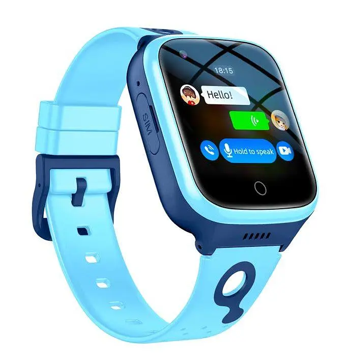 Дитячий смарт годинник Lemfo M14D з GPS, сім картою, HD камерою, прослушкою, акумулятором 1000 мАг та роботою до 7 днів Синій - фото 3