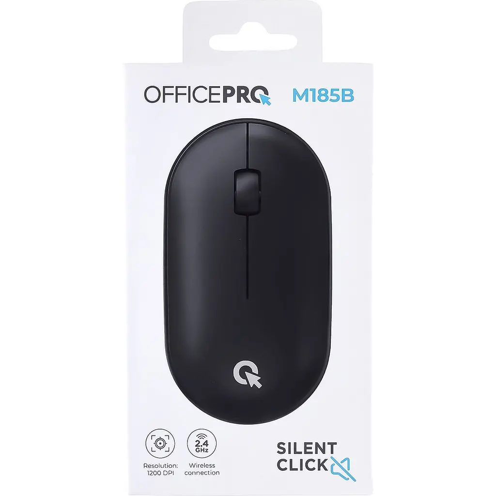 Миша OfficePro M185B Silent Click Black [144295] - фото 5