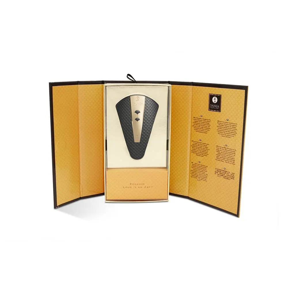 Вібратор Shunga Obi Intimate Massager Black для клітора, 11.5х7 см чорний - фото 7