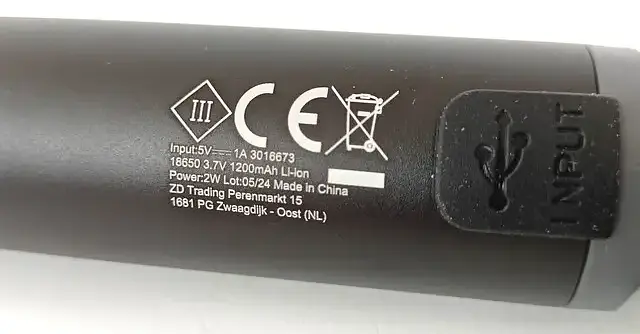 Ліхтар акумуляторний LED 200+60 лм з USB-C та кольоровими фільтрами 16х3.5 см Чорний - фото 9