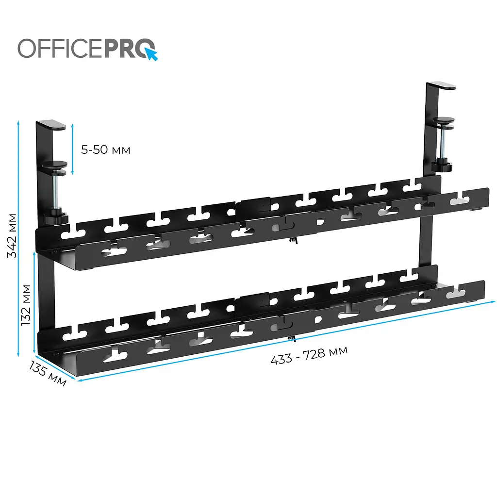 Органайзер для кабелів Officepro CT690B - фото 5