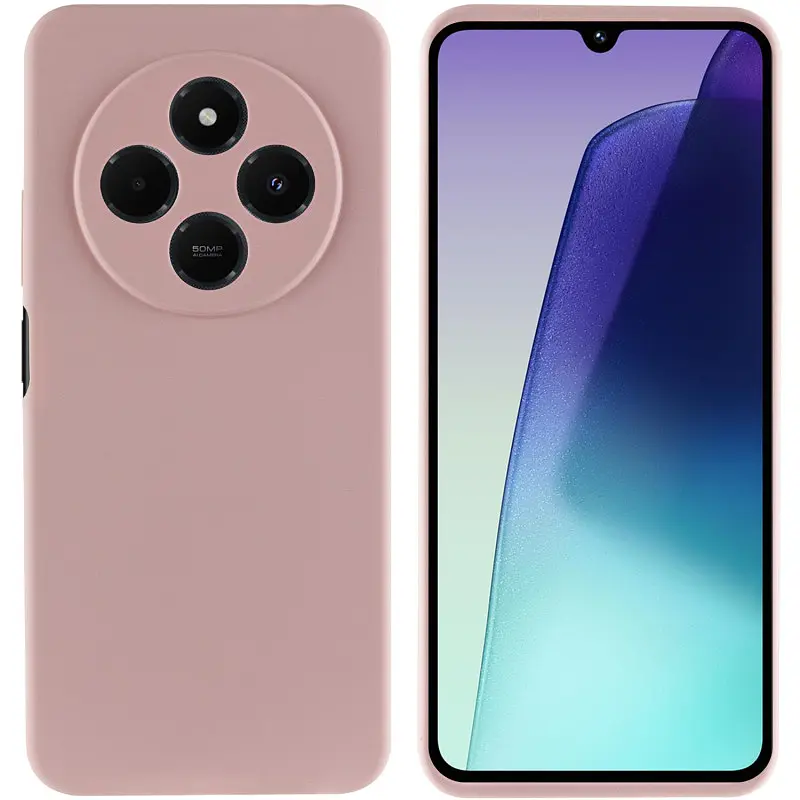 Чехол Silicone Cover Lakshmi Full Camera (AAA) для Xiaomi Redmi 14C / Poco C75 Розовый / Pink Sand - фото 2