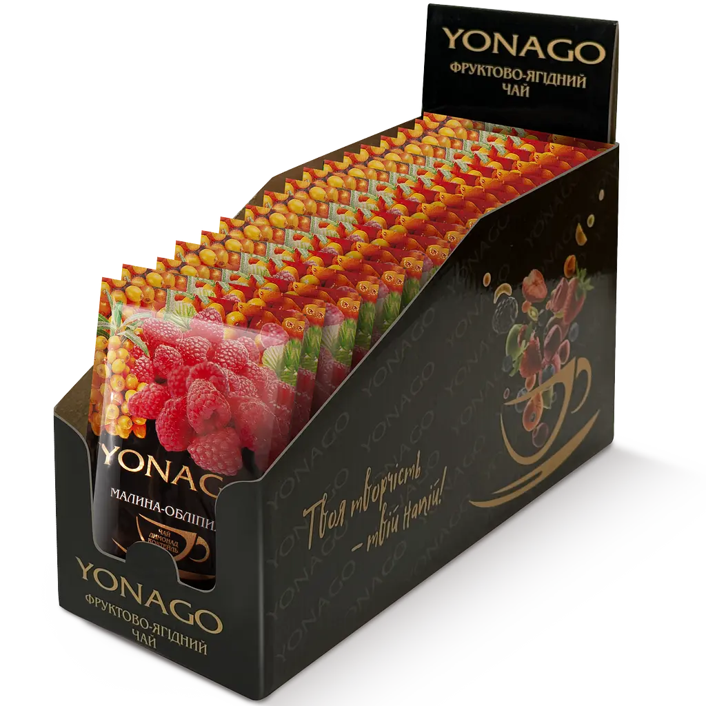 Напиток витаминный концентрированный YONAGO Малина-Облепиха 50 г - фото 2