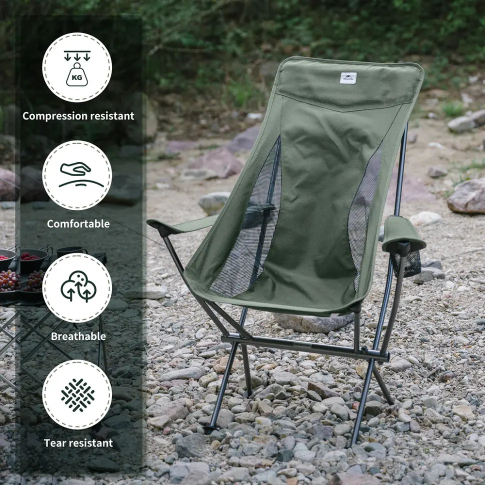Складное туристическое кресло Naturehike CNK2300JU0003 (Зеленое) - фото 7
