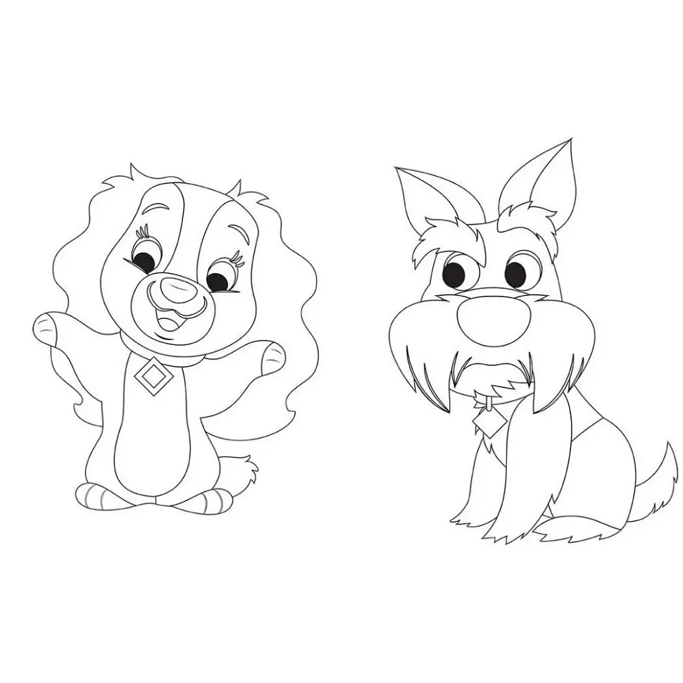 Розмальовка "Гра з кольором. Леді та Бродяга" 1426008 Disney Маля, 12 сторінок - фото 3