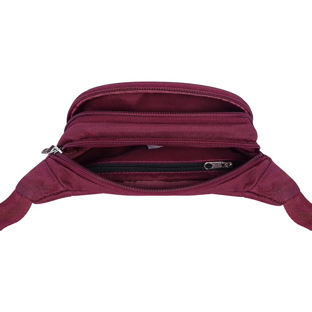 Сумка-бананка Bagland Bella 2 л вишневая (0020266) - фото 4