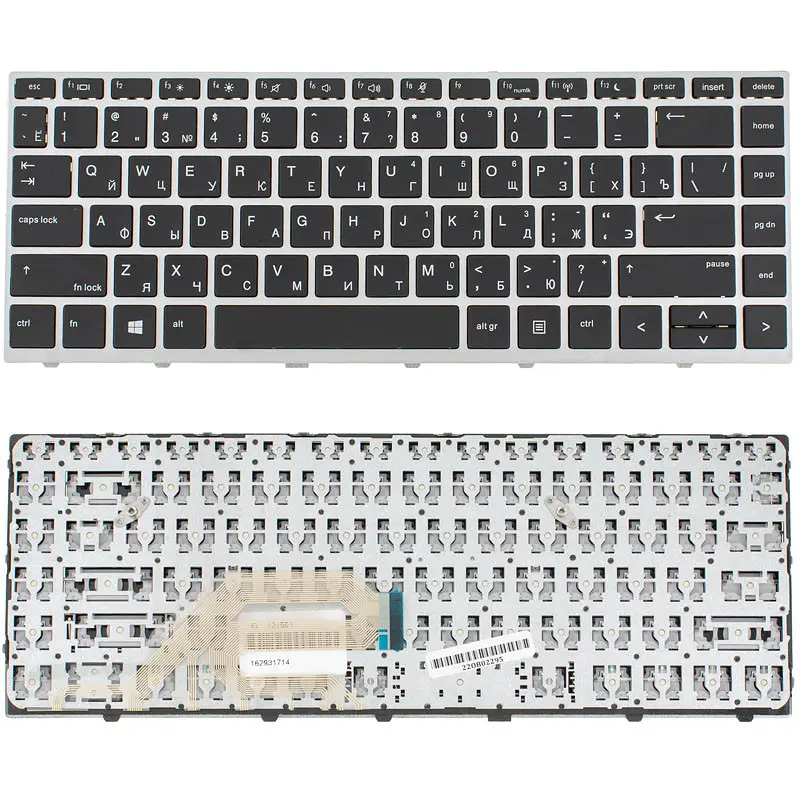 Клавіатура для ноутбука HP (ProBook: 430 G5 440 G5) rus чорний сріблястий frame