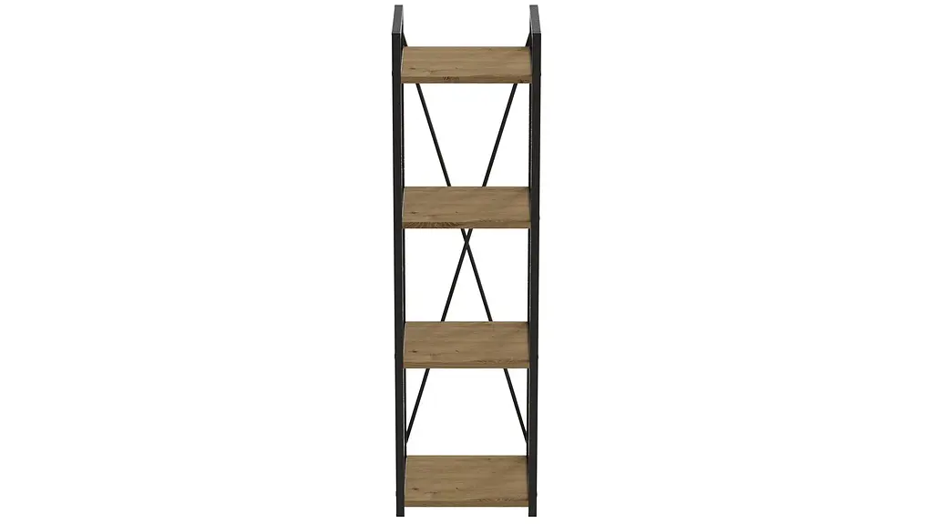Этажерка 4/34 Ferrum-decor Серии Коннект 120x34x28 черный ДСП Дуб Артизан 16мм (FRD-104273) - фото 7