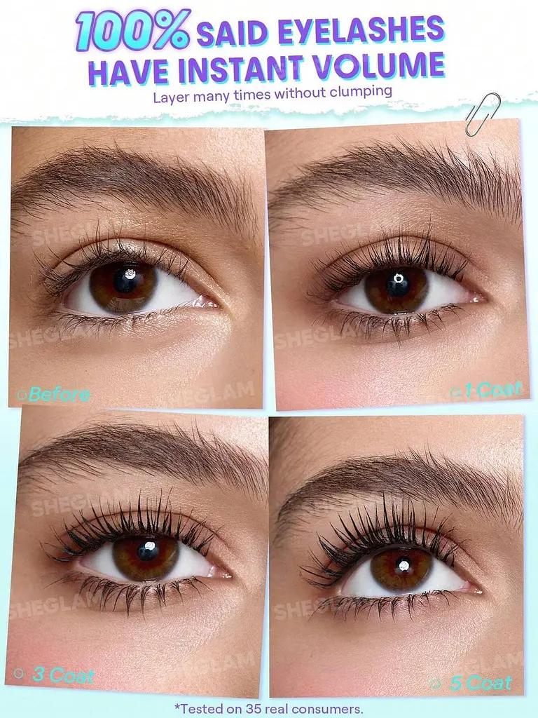 Туш (об'єм та під підкручування) SHEGLAM Lashlighter Mega Boost Mascara - фото 2