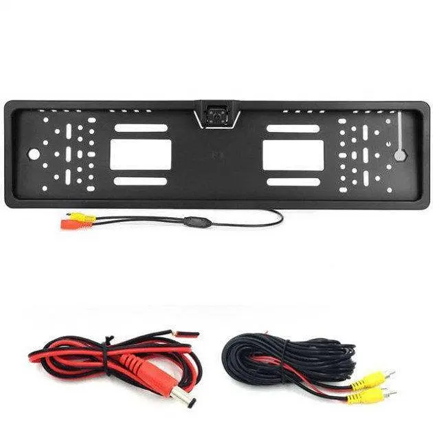 Камера заднього виду з LED підсвічуванням в рамці номера CAR CAM UKC 5032 чорний - фото 2