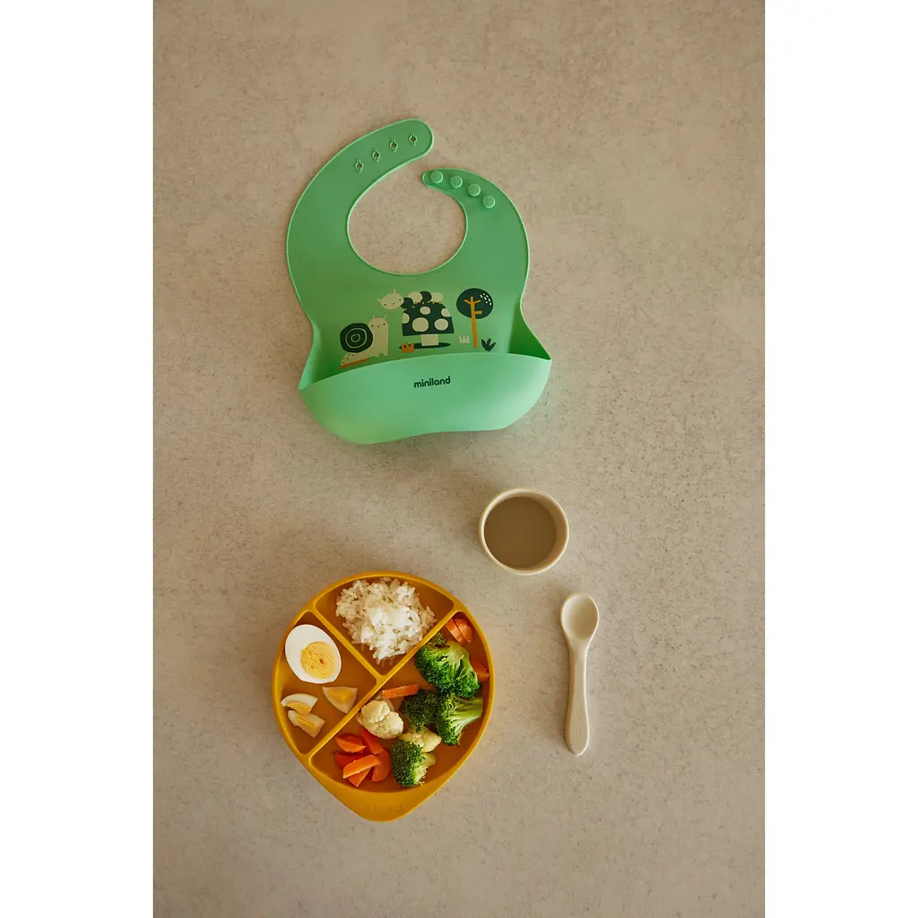 Силіконовий набір дитячого посуду Miniland BLW Garden 4 предмети (89638) - фото 3