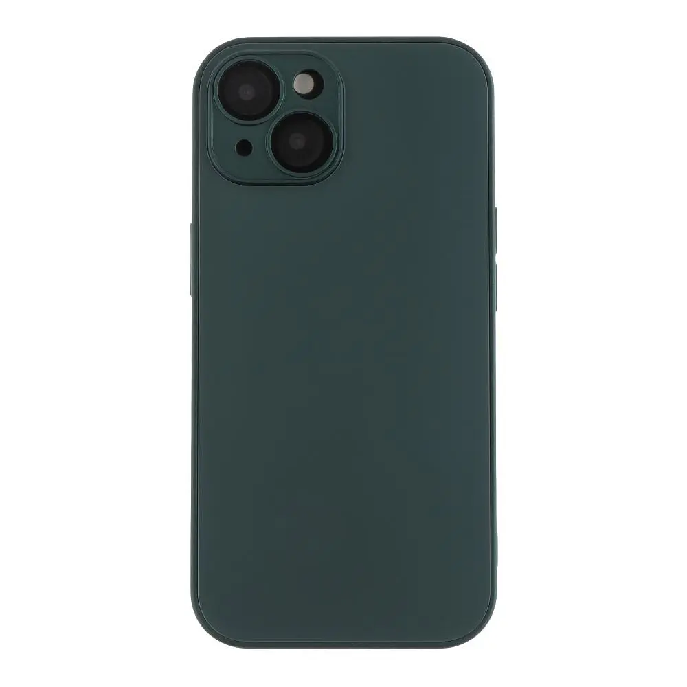 Чохол-накладка скляний матовий із захистом камери Matte AG-Glass Apple iPhone 15 Green