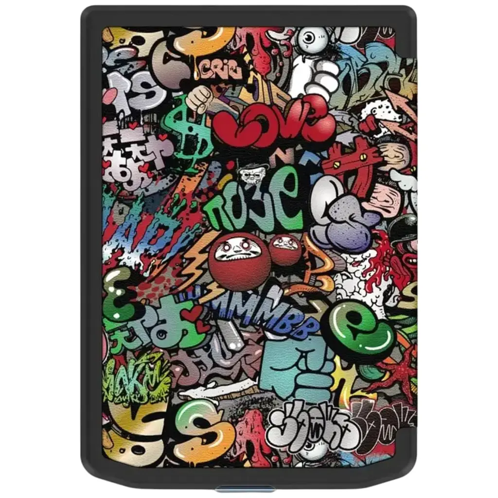 Обложка чехол Primolux Slim Graffiti для электронной книги PocketBook 629 Verse / PocketBook 634 Verse Pro - фото 6