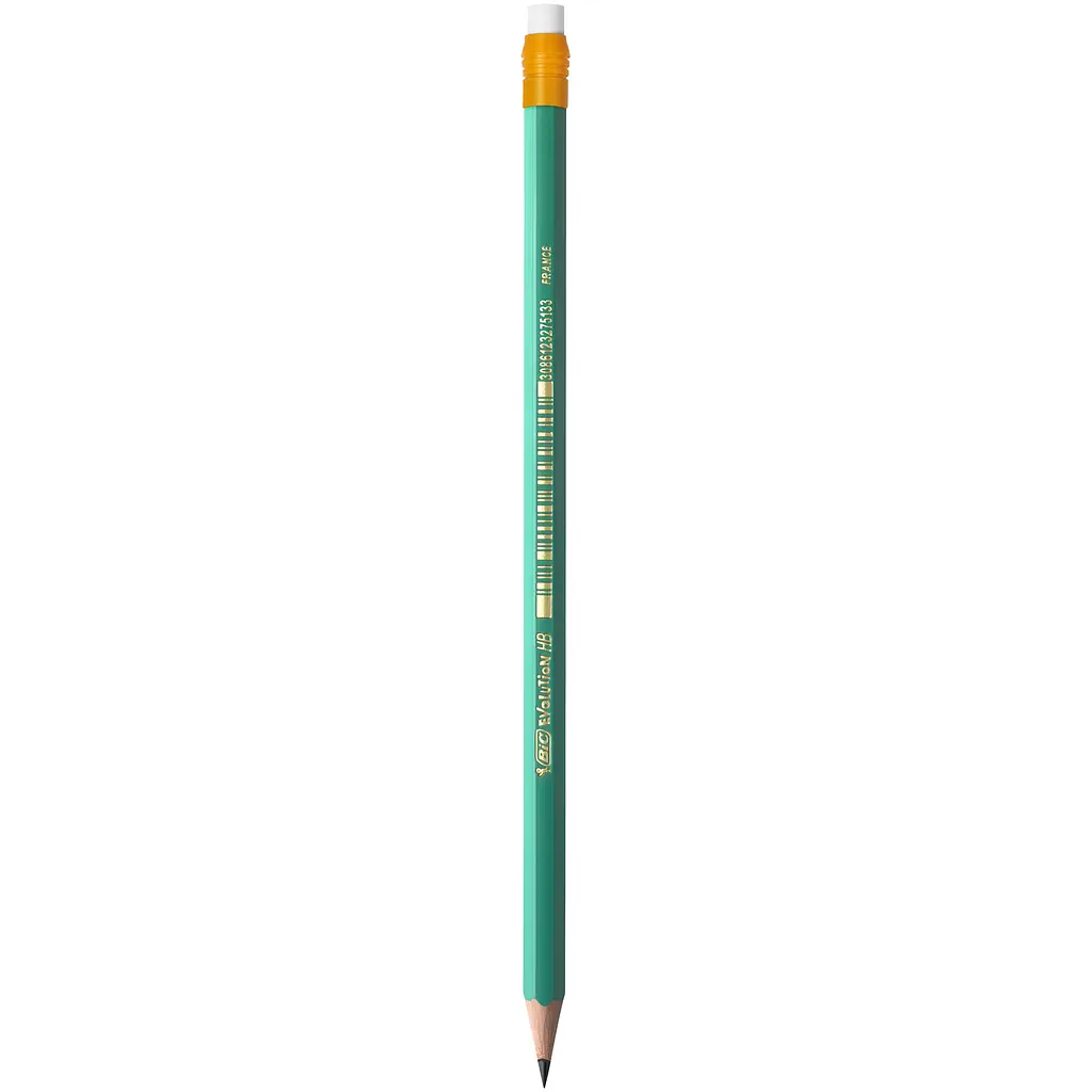 Олівець чорнографітний BIC Evolution з гумкою НВ 4 шт. (8902753) - фото 3