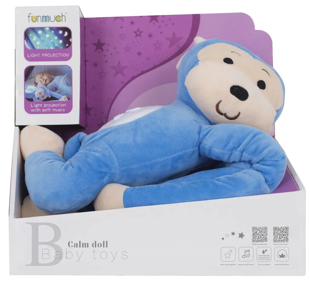 М'яка музична іграшка Funmuch Мавпа з проектором (6476781) - фото 3