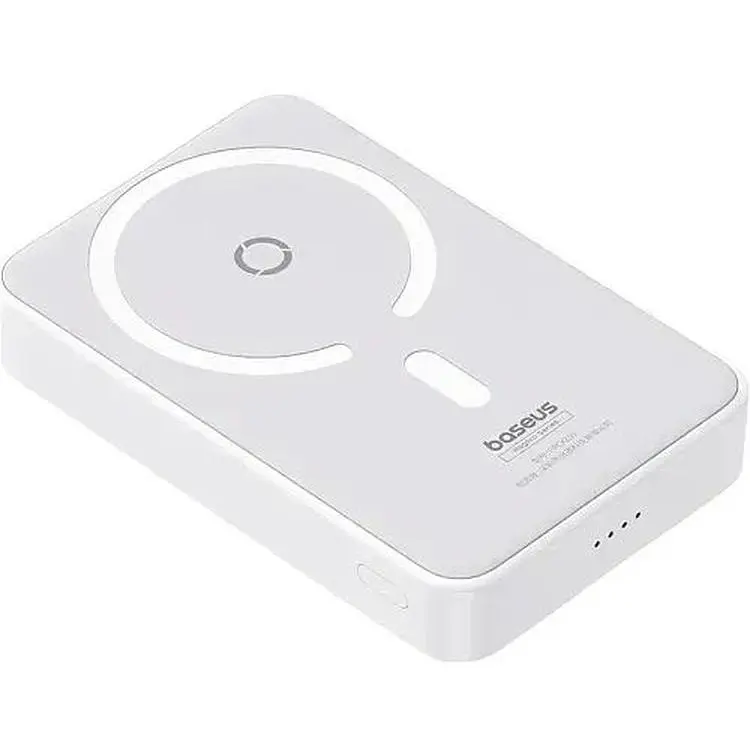 Портативна батарея Baseus MagPro Magnetic Bracket Wireless Fast-Charging 5000 mAh 20W P10064101223-00 White - фото 6