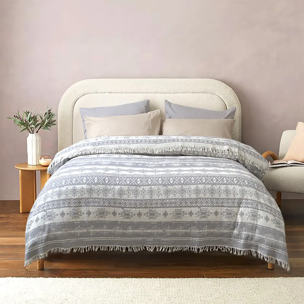 Покрывало Lotus Home - Hanya gri серый 190x225 - фото 2